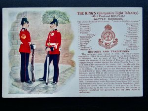 History & Tradition THE SHROPSHIRE LIGHT INFANTRY Postcard Gale & Polden No.85a