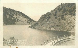 Eagle Nest Dam Scenery New Mexico 1920s RPPC Photo Postcard 21-4175