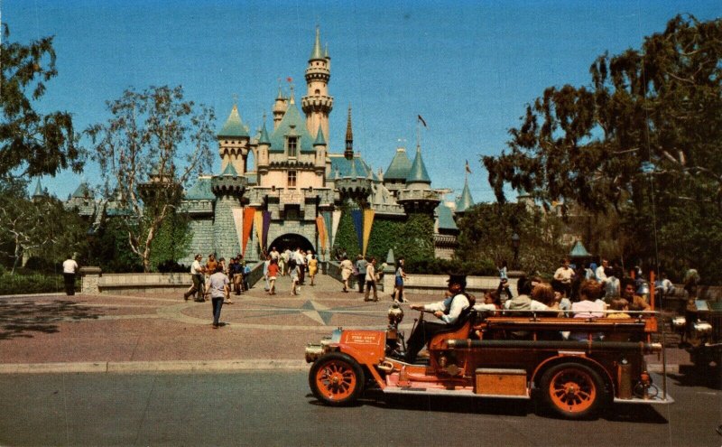 Disneyland Anaheim Sleeping Beauty Castle Chrome Postcard 08.53