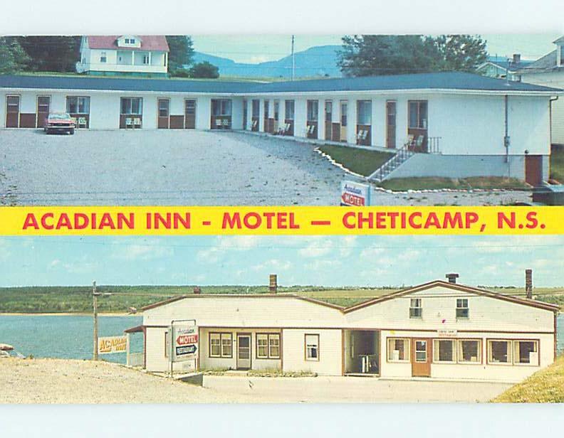 Unused Pre-1980 MOTEL SCENE Cheticamp Nova Scotia NS B6498