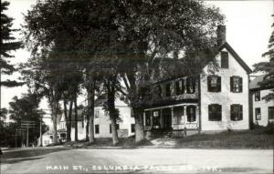 Columbia Falls ME Main St. Homes c1950s-60s Real Photo Postcard