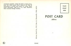 Covered Bridge Jackson County, Ohio OH Postcard