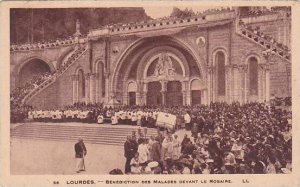 France Lourdes Benediction des Malades Devant le Rosaire