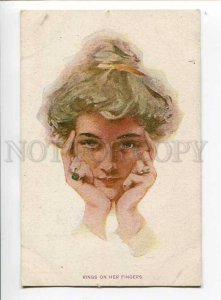 3037759 Rings on her Fingers By Philip BOILEAU old FINNISH RARE
