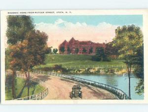 Unused W-Border STREET SCENE Utica New York NY hp2224