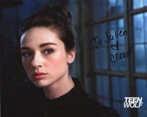 Crystal Reed in Teen Wolf In Person Hand Signed 10x8 Photo