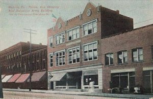 Postcard Penna Ave New Salvation Army Building Warren PA