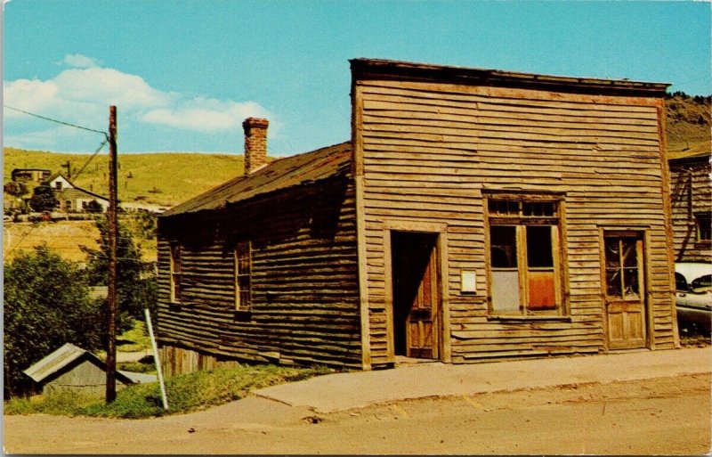 Virginia City MT Montana Hangman's House Unused Vintage Postcard H53