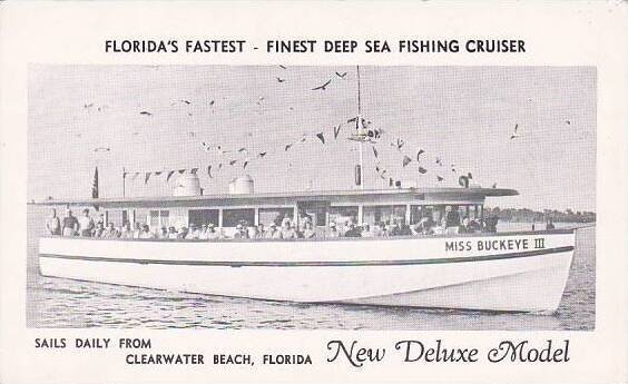 Florida Clearwater Beach Floridas Fastest Finest Deep Sea Fishing Cruiser Sai...