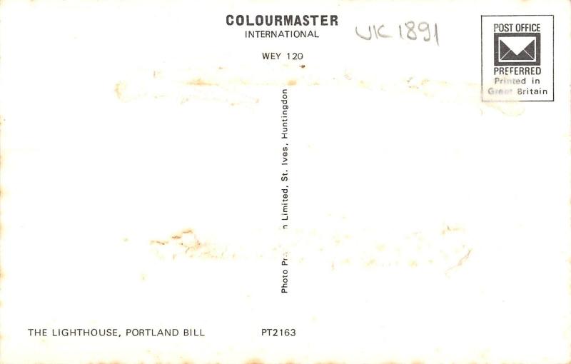 uk1891 portland bill the lighthhouse dorset ship real photo uk