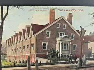 Postcard 1912 Hand Tinted View of Lion House in Salt Lake City, UT.    U5