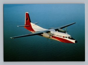 Aviation Airplane Postcard TAAG Angola Airlines Fokker F27 Mk600 BB20