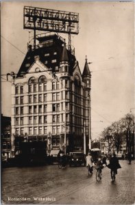 Netherlands Rotterdam Witte Huis Vintage RPPC C046