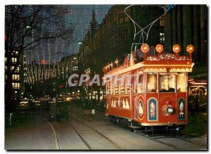 Modern Postcard Zurich Bahnhofstrasse mit und Marlitram Weihnachtsbeleuchtung