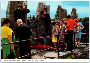 Postcard - Kissing the Blarney Stone, Blarney Castle - Blarney, Ireland