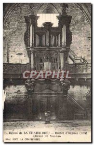 Old Postcard Organ Church of the God of chair Buffet & # 39orgues Work of Lap...