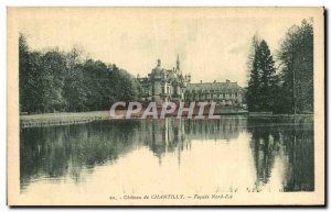 Old Postcard Chateau de Chantilly Facade North East