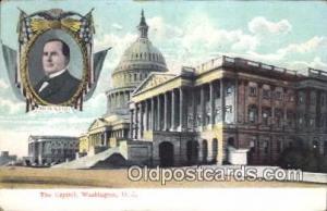 The capitol, Washingotn D.C, USA United States Political 1909 crease left top...