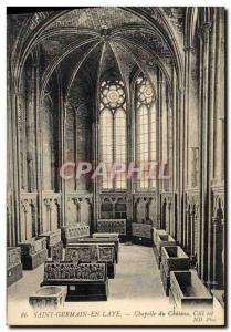 Postcard Old Saint Germain En Laye Chateau Chapel East Coast