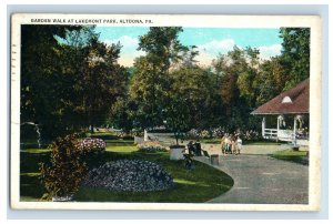 Vintage Garden Walk At Lakemont Park Altoona PA Postcard P99E