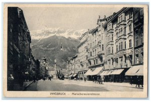 1915 Maria Theresa Street Innsbruck Austria Posted Antique Postcard