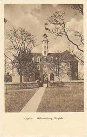 Virginia Williamsburg Capitol Albertype