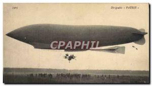 Old Postcard Jet Aviation Zeppelin Airship Patrie