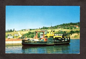 NB Ferry Boat Ship Romeo Annette Meguasha Dalhousie New Brunswick Carte Postale