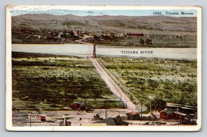 Tijuana Mexico  Border Crossing  1915   Postcard