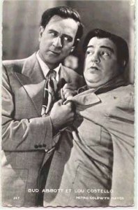 Abbott & Costello Actor / Actress Unused light yellowing from age