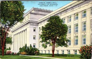 Postcard SCHOOL SCENE Ann Arbor Michigan MI AK4487