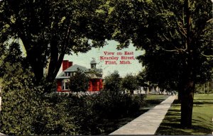 Michigan Flint View On East Kearsley Street 1911