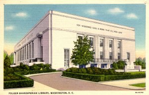 Washington D.C. - The Folger Shakesperian Library - in the 1940s