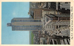Atlanta Georgia 1960s Postcard Bank Of Georgia Building