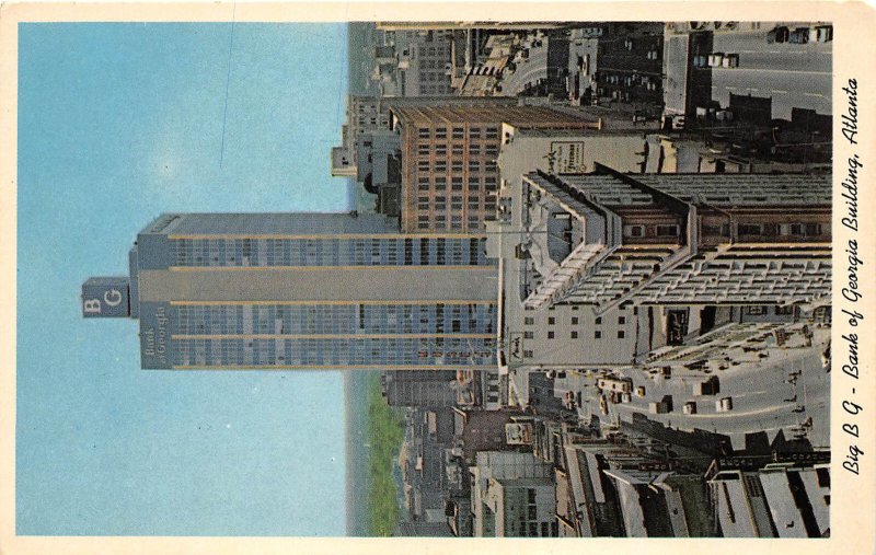 Atlanta Georgia 1960s Postcard Bank Of Georgia Building