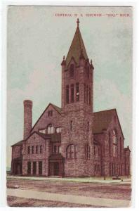 Central M E Church Soo Michigan 1910c postcard