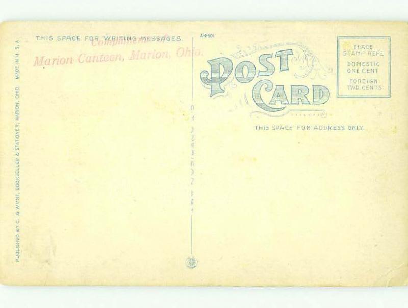 W-Border BRIDGE SCENE Marion Ohio OH HJ1181