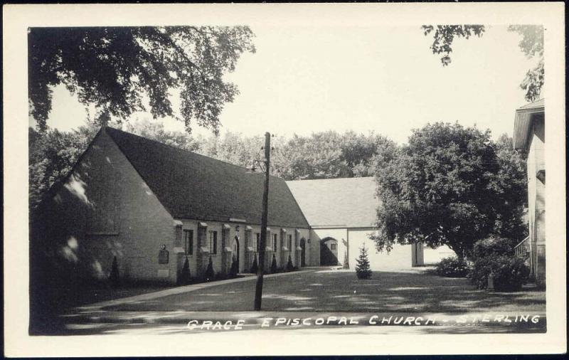 Sterling, Ill., Grace Episcopal Church (1950s) RPPC