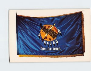 Postcard Oklahoma State Flag Oklahoma Historical Society Oklahoma City OK USA