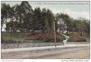 The Hill School From East Entrance Pottstown Pennsylvania 1909