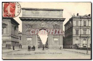 Postcard Old Montpellier The Arc de Triomphe