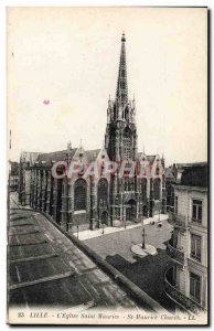 Old Postcard Lille L & # 39Eglise Saint Maurice