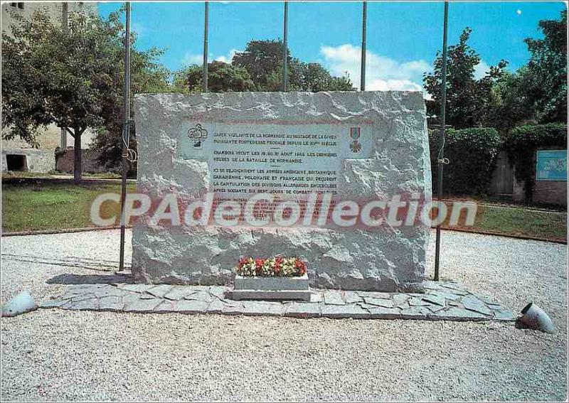 Postcard Modern Chambois (Orne) The monument in tribute the last hours of the...