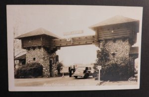 Mint USA Postcard Military US Army Main Entrance Fort Lewis Washington RPPC