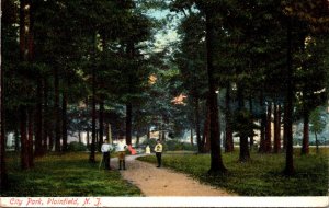 New Jersey Plainfield Scene In City Park 1907