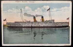 Vintage Postcard 1922 Niagara Steamer, Cayuga