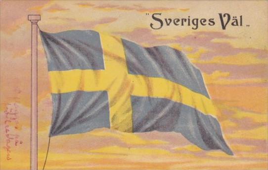 Sweden Sveriges Val Flag Of Sweden 1906