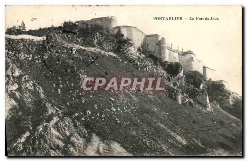 Old Postcard Pontarlier Fort de Joux