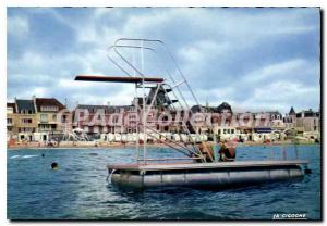 Modern Postcard Saint Aubin Sur Mer View Of Diving