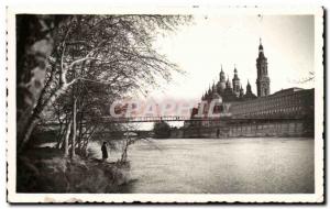 Spain Spain Espana Zaragoza Basilica del Pilar de Nuestra are Rio Ebro